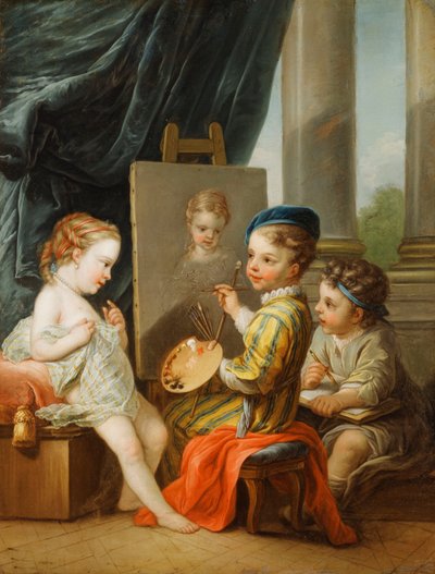As Quatro Artes - Pintura, de Carle van Loo