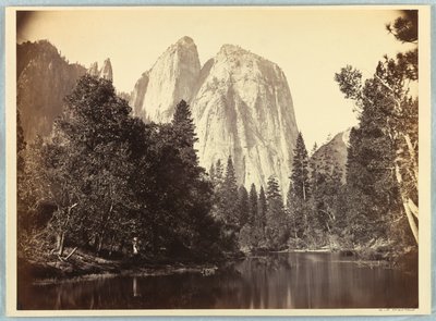 Pedras da Catedral, Yosemite de Carleton E. Watkins