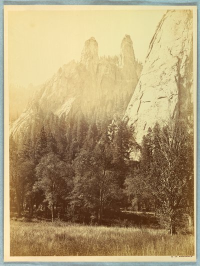Cathedral Spires, Yosemite de Carleton E. Watkins