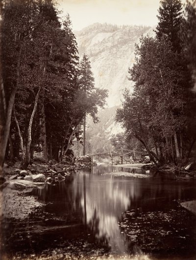 Eagle Point, 4.000 pés, Yosemite, ca. 1872, impresso ca. 1876. de Carleton E. Watkins.