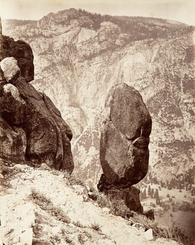 Eagle Point, Yosemite, ca. 1872, impresso ca. 1876. de Carleton E. Watkins.