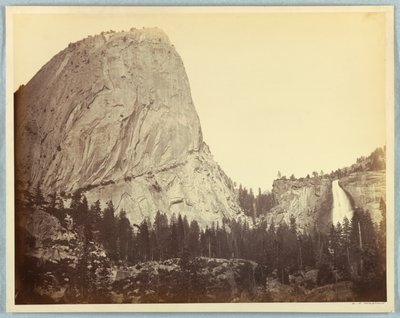 Monte Broderick, Nevada Falls, 700 pés, Yosemite de Carleton E. Watkins