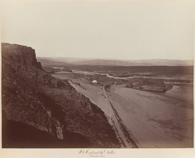 Mt. Hood e Dalles, Rio Columbia de Carleton E. Watkins