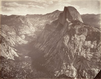 South Dome, 6.000 pés, ca. 1872, impresso ca. 1876. de Carleton E. Watkins.