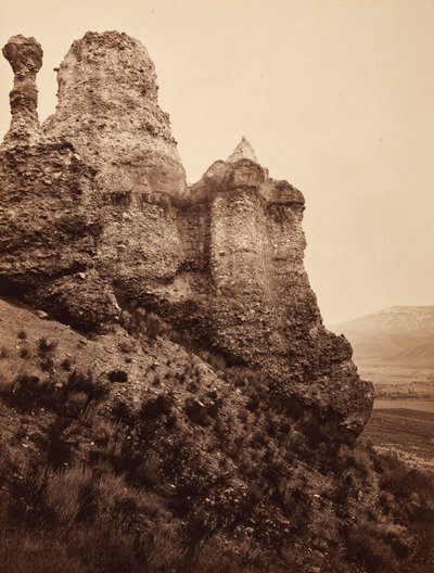 Witches Rock, perto de Echo City, Utah de Carleton E. Watkins