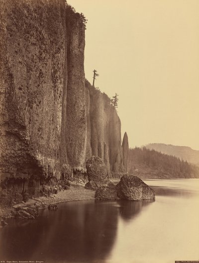 Cabo Horn, rio Columbia, Oregon, 1867 (foto) de Carleton Emmons Watkins