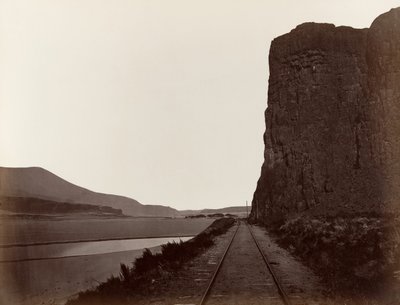 Cabo Horn perto de Celilo, 1867. de Carleton Emmons Watkins