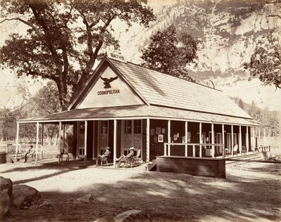 Salão Cosmopolita, ca. 1872, impresso ca. 1876. de Carleton Emmons Watkins