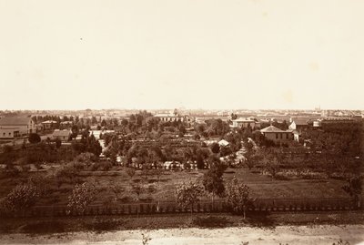 Oakland, da Academia Militar, 1864, impresso ca. 1876. de Carleton Emmons Watkins