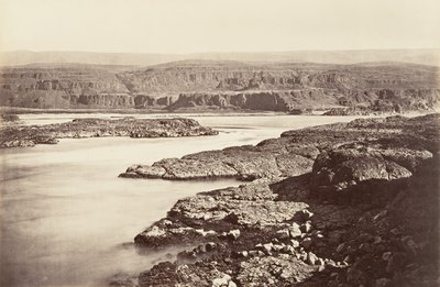 Passagem de Dalles, Oregon, 1867, CA. 1876. de Carleton Emmons Watkins