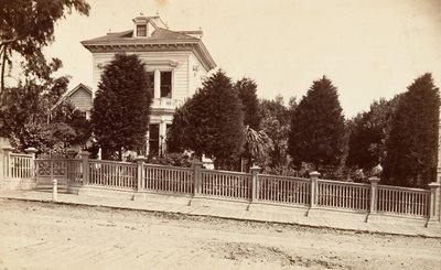 Residência de Carlos Bernardo. 312 Oak Street, São Francisco, Califórnia, ca. 1876. de Carleton Emmons Watkins