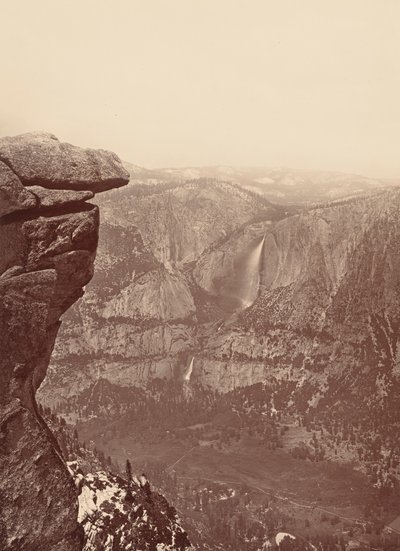 As cataratas de Yosemite, a partir de Glacier Point, 1878-1881 (foto) de Carleton Emmons Watkins