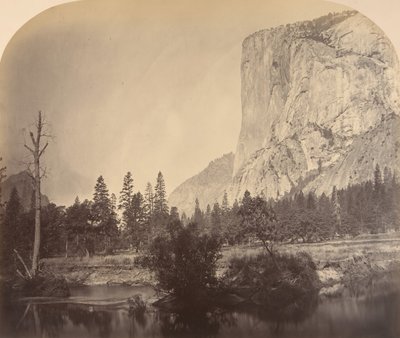 Tutucanula, El Capitan, 4000 pés, 1861. de Carleton Emmons Watkins