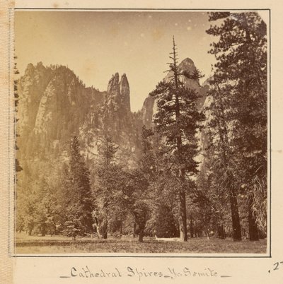 Agulhas da catedral, 2200 pés de Carleton Watkins