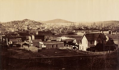 [Frente da cidade a partir de Rincon Hill em 1860] de Carleton Watkins