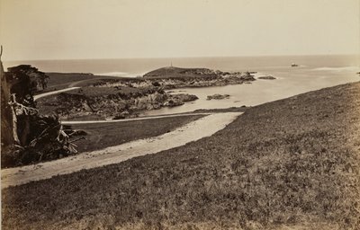Vista da costa perto de Monterey de Carleton Watkins