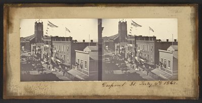 Dupont Street, 4 de julho de 1862 de Carleton Watkins