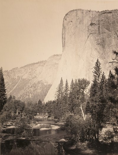El Capitan (3600 pés) Yosemite de Carleton Watkins