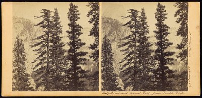 Half Dome e Vernal Fall, de South Fork de Carleton Watkins