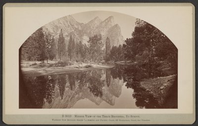 A visão espelhada dos três irmãos, Yo Semite de Carleton Watkins