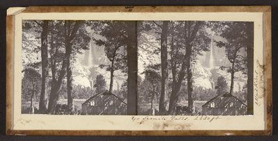 Yo Semite Falls. 2630 pés de Carleton Watkins