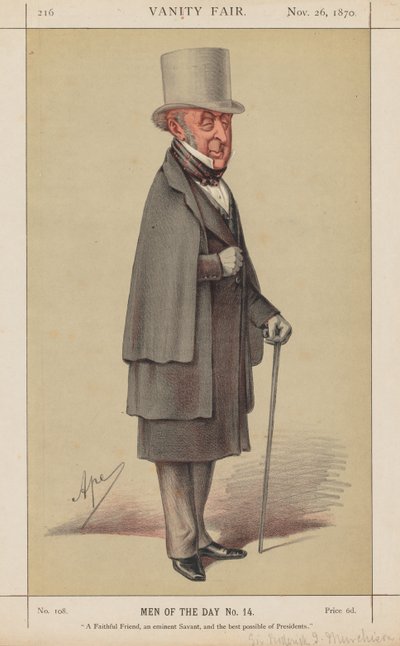 Vanity Fair: Men of the Day No. 14 "Um amigo fiel, um sábio eminente e o melhor possível dos presidentes" de Carlo (Ape) Pellegrini