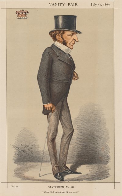 Vanity Fair: Statesman No. 26 "Quando o nascimento não pode liderar, o cérebro deve." de Carlo (Ape) Pellegrini