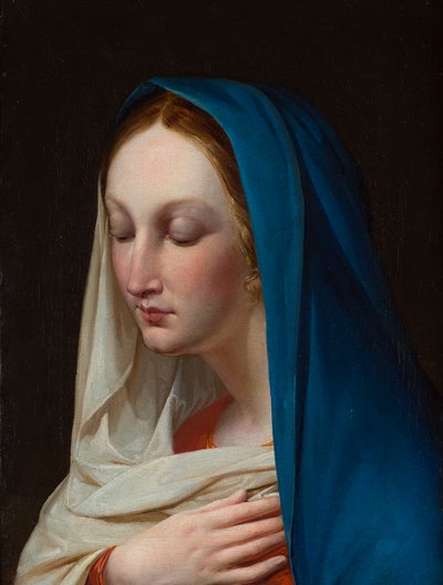 A Madona (óleo sobre tela) de Carlo (circle of) Dolci