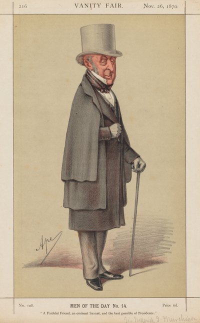 Vanity Fair: Homens do Dia No. 14 Um Amigo Fiel, um eminente Salvador..., 1870. de Carlo