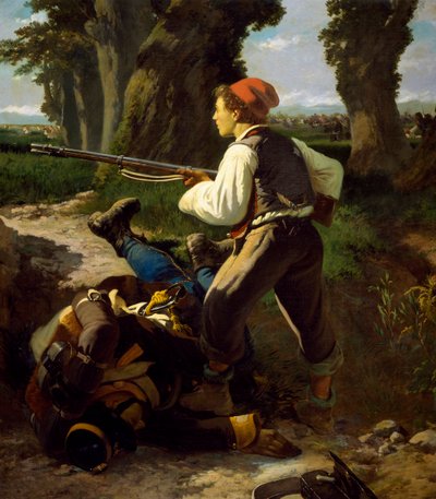 Pasquale Cova na Batalha de Varese, 26 de maio de 1859, por Carlo Ademollo (1825-1911) de Carlo Ademollo