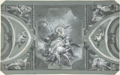 Estudo para a decoração de uma abóbada, 1754-1815. de Carlo Alberto Baratta