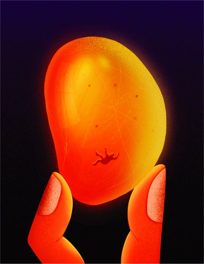 Âmbar, 2020 (ilustração digital) de Carlo Alberto Giardina