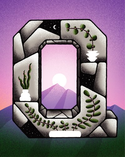 Natureza durante a quarentena, 2020 (ilustração digital) de Carlo Alberto Giardina