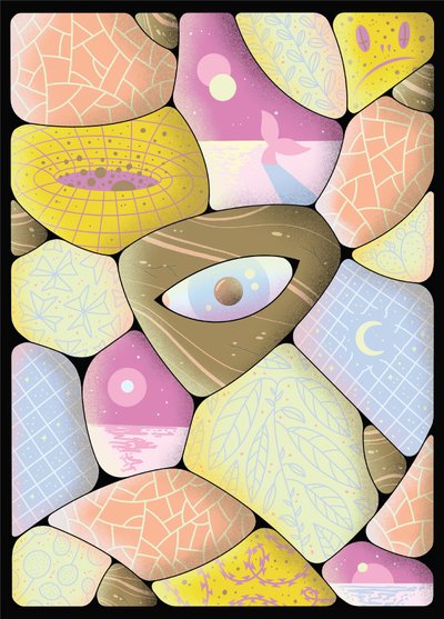 Fluxo de quarentena, 2020 (ilustração digital) de Carlo Alberto Giardina