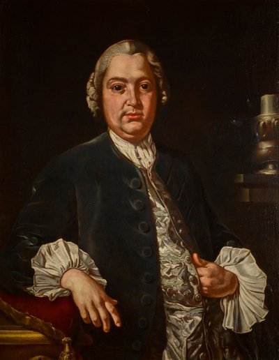 Retrato do compositor Niccolò Jommelli 1714-1774. de Carlo Amalfi
