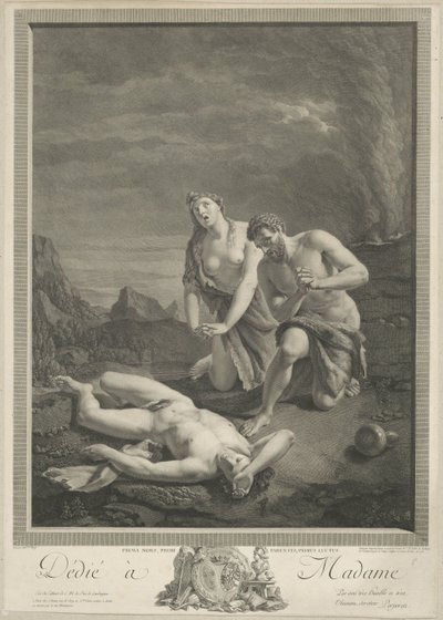 Adão e Eva no cadáver de Abel de Carlo Antonio Porporati