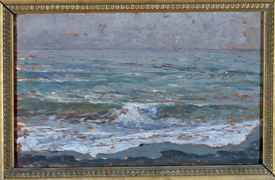 Paisagem marítima (óleo sobre tela de Carlo Bixio