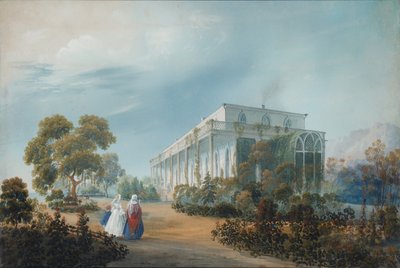 Naryshkins Estate em Miskhor, 1842 de Carlo Bossoli