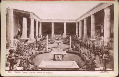 Casa dos Vettii em Pompeia, cerca de 1880 (fotografia) de Carlo Brogi