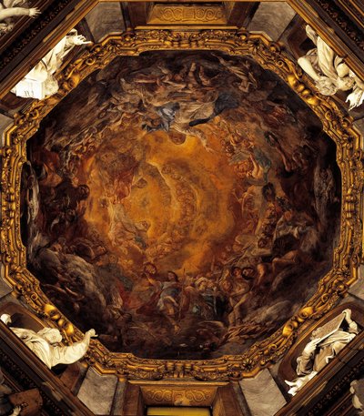 Assunção da Virgem, por Carlo Cignani, afresco de Carlo Cignani