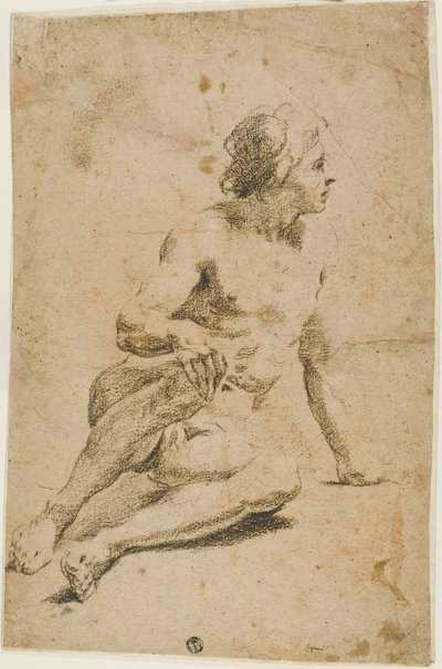 Nu Masculino Sentado de Carlo Cignani