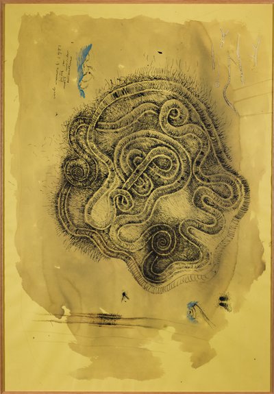 Pista (suportes mistos em papel) de Carlo Cremaschi