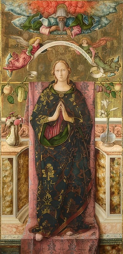 A Imaculada Conceição. 1492 de Carlo Crivelli
