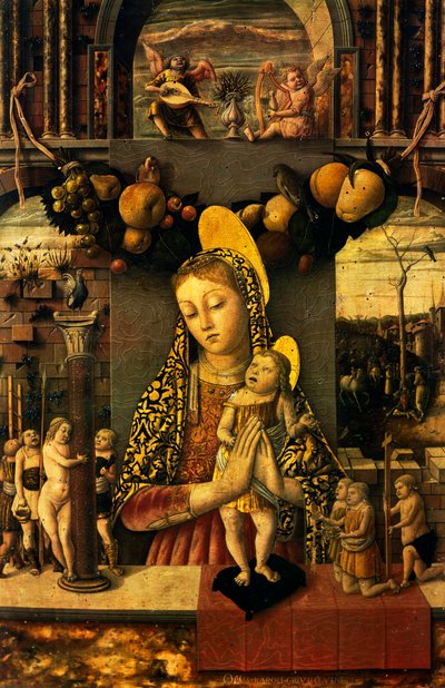 Madonna of the Passion, c.1460 (tempera e ouro no painel) de Carlo Crivelli
