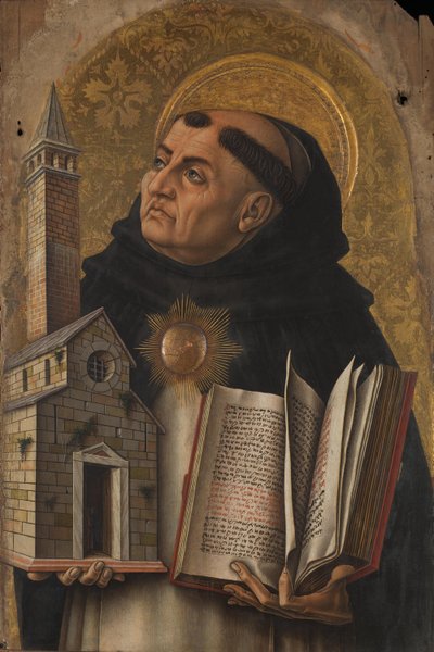 Santo Tomás de Aquino, 1476 (têmpera em choupo) de Carlo Crivelli