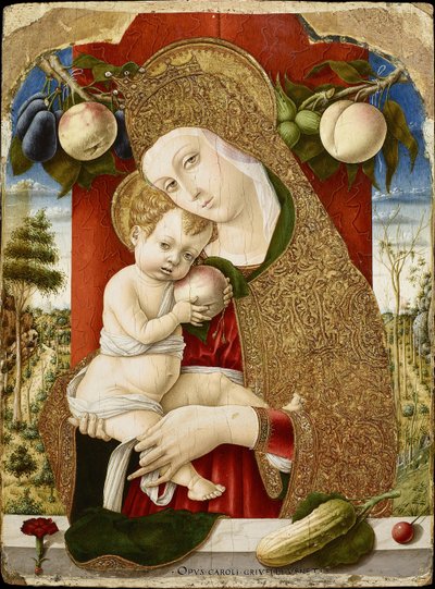 Virgem e Menino, 1482-1483 de Carlo Crivelli