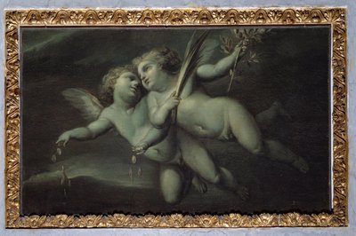 Putti (Pintura monocromática, depois de 1783) de Carlo Giuseppe Ratti