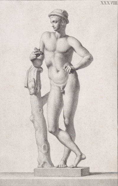 Estátua de Mercúrio, 1734 de Carlo Gregori