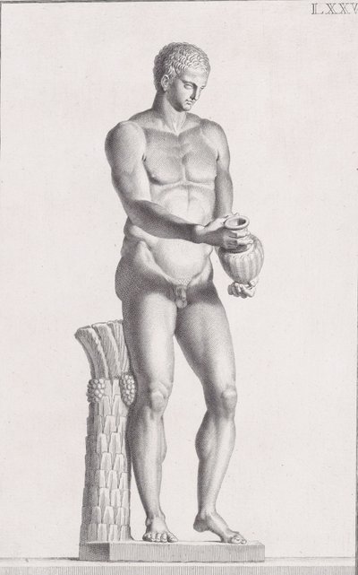 Estátua de um atleta masculino, 1734 de Carlo Gregori