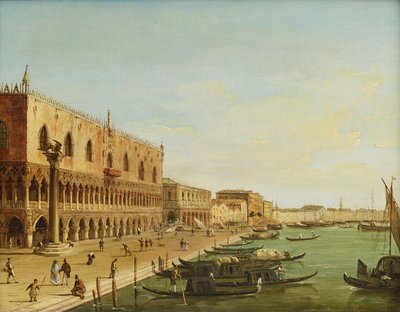 O Palácio dos Doges em Veneza com Riva degli Schiavoni de Carlo Grubacs